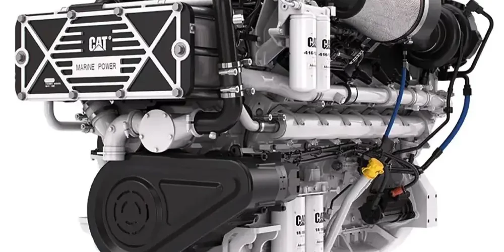 A CAT marine power engine