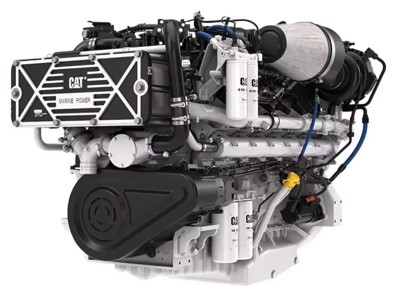 A CAT marine power engine