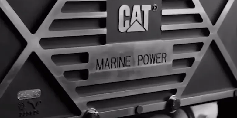 A black CAT sea water cooling systems.